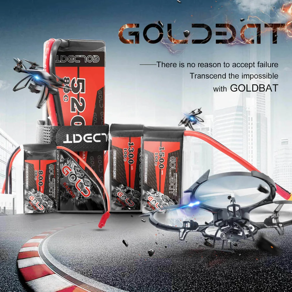 2 единицы GOLDBAT Lipo батарея 5200mAh 7,4 V 2S 80C RC батарея Lipo 7,4 v RC батарея с штекером Deans для RC грузовика самолета БПЛА гонки