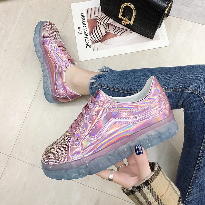

crystal flat sneakers new running shoes for women zapatos de mujer sport shoes women chaussures femme vapormax platform Trainers