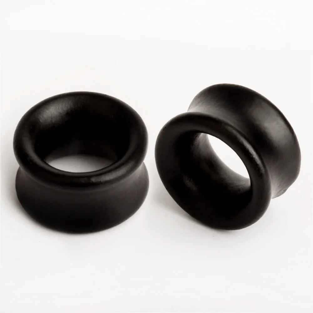 KUBOOZ 2PCS Wood Ear Tunnel Stretcher Piercing Plugs Fashion Body Jewelry Gauges Earrings Gift For Women Men 8mm to 30mm