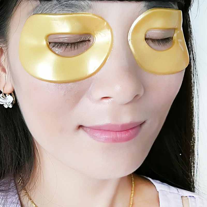 

Best Selling 24K Dark Circle Removal Gold Eye Mask Remove Eye Bags Puffy Eyes Christmas Gift Collagen Mask