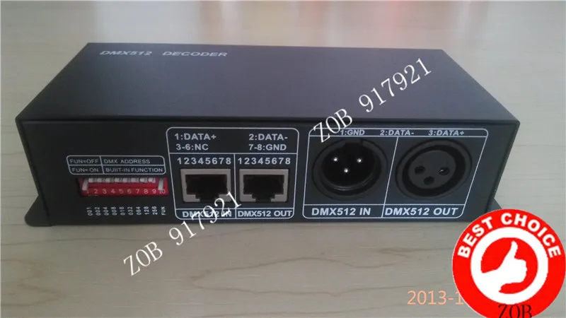 DMX 512 декодер DMX512 светодиодный RGB контроллер DC12 24V 4A 4 канала для потолочной лампы