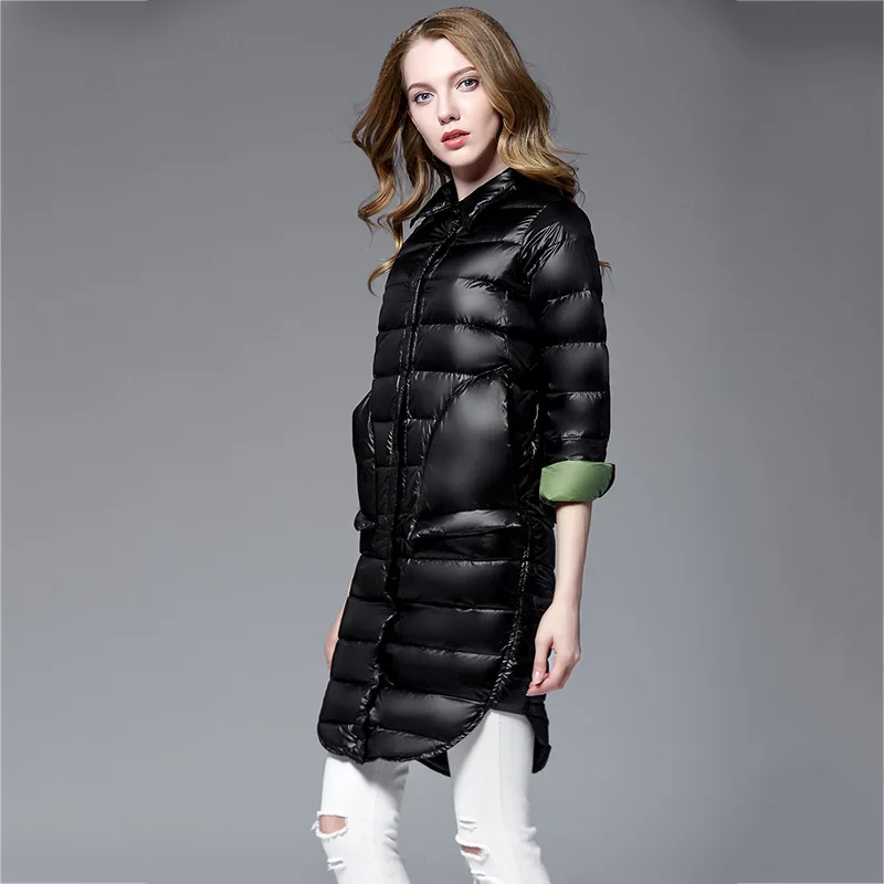 Chemise Coréenne De red Survêtement La Col Plus Black Manteau green Poche Parkas Le D'hiver Grande Femmes Bas Vers Veste Taille Lq359 pink Vêtements Mode Long khaki pxaq4rwvp