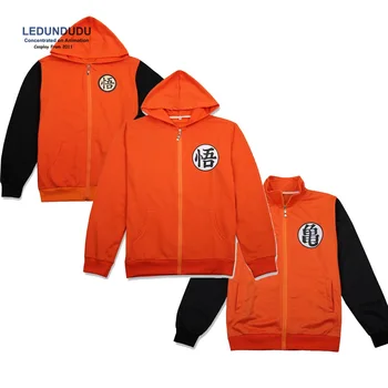 

Japan Anime Dragon ball Z Coat Son Goku Jackets Hooded Fashion Sweatshirts GUI Hoodies Cosplay Costumes Dropship
