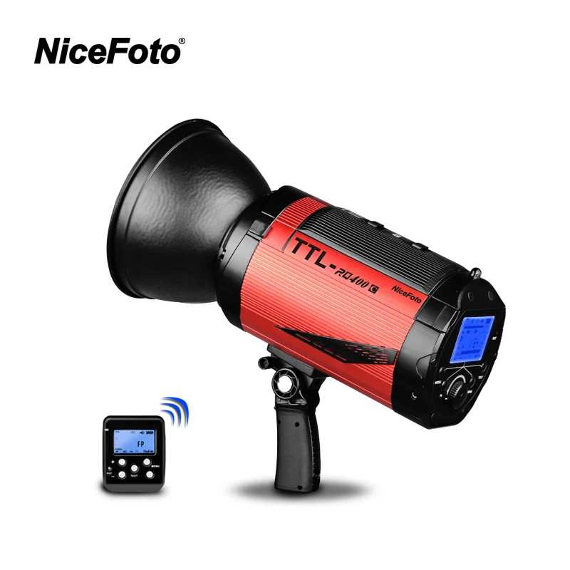 

NiceFoto TTL-RQ400C TTL 2.4G Wireless 400W HSS 1/8000S High Speed Flash Speedlite withTransmitter TX-C01 for Canon DSLR Camera