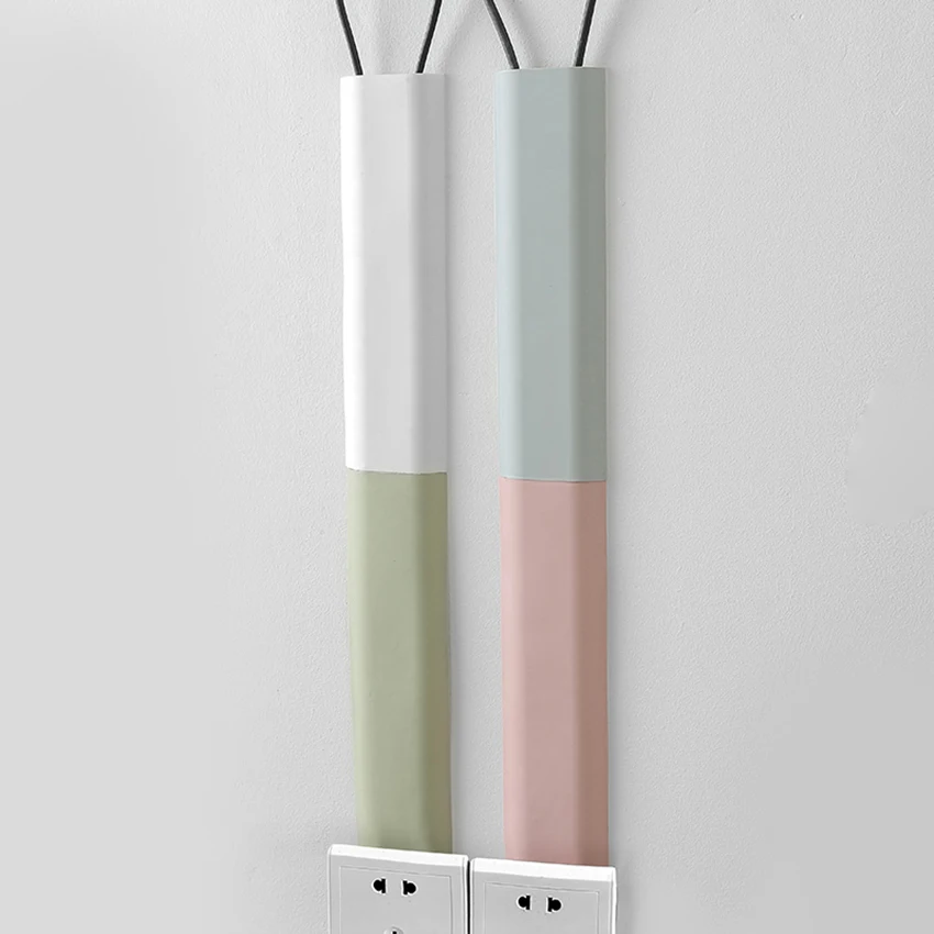 

Self-adhesive PP Desktop Cable Winder Clip Collating Hub Storage Box Floor Wall Cord Protector Data Line Fixer Blocking Board