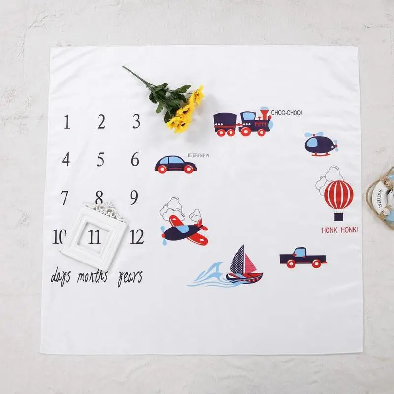 Новорожденных Подставки для фотографий детское одеяло с мультяшными автомобилями набойки ковер детское одеяло младенческой Пеленальный