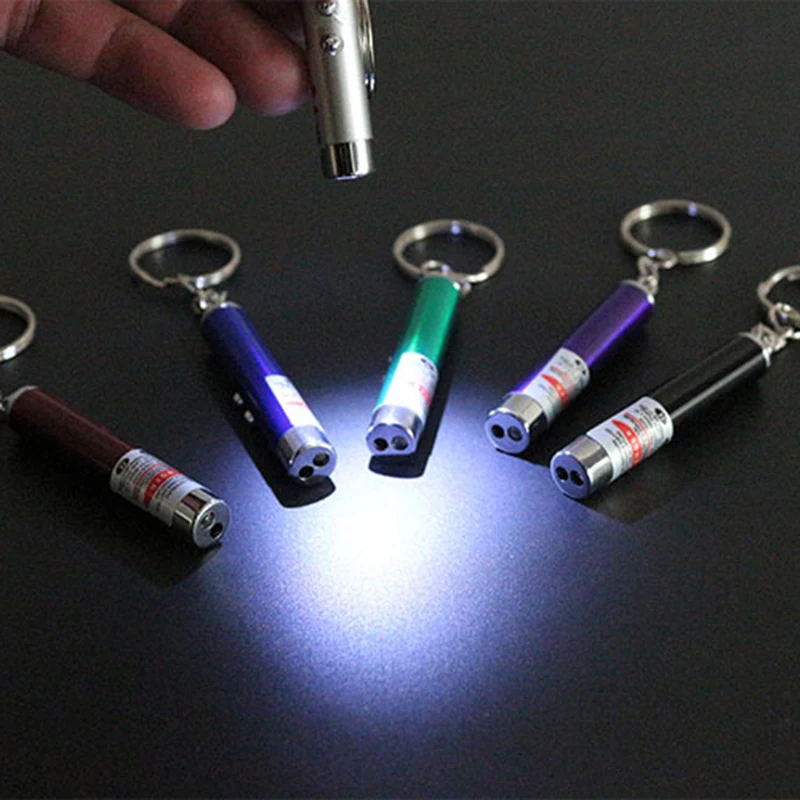 OnnPnnQ 2 in 1 Metal Laser Funny Cat Stick Fashion Pet Toy Laser Pointer Pen Cat Play Interactive Tool For Cat Training Supplies2