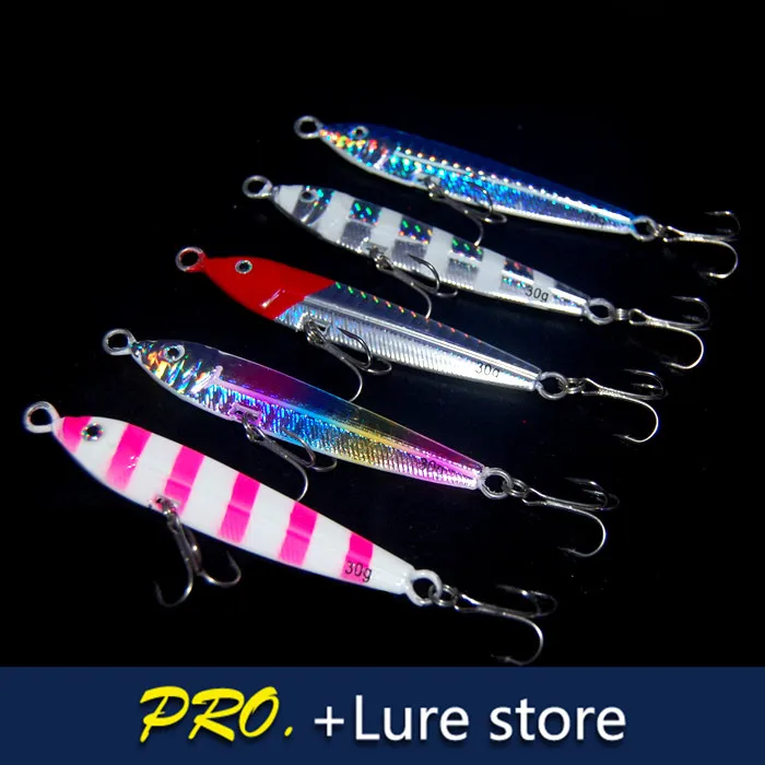  20g 30g 40g Hard metal Lead fishes artificial Deep diver swimming sea fishing tackle wobbler jig tr