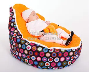Только Чехол, без наполнителя-красивые шарики оранжевая Детская сумка для бобов детское передвижное кресло Bean Beg No beans