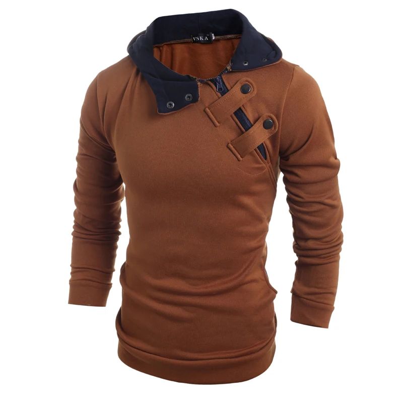 Goedkoop Drop verzending Brand nieuwe mode mannen Slim casual mannen korting trui 4 kleuren jas winter warme muts top jas plus 3XL