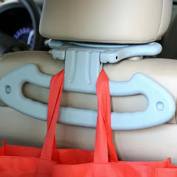 

Car Seat Headrest Coat Hanger with Safety Handle Passenger Grip Hanging Hook