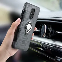 For LG Stylo 4 Q6 Q6 Plus Armor Cases Shockproof Mixed TPU PC Magnetic Car Metal