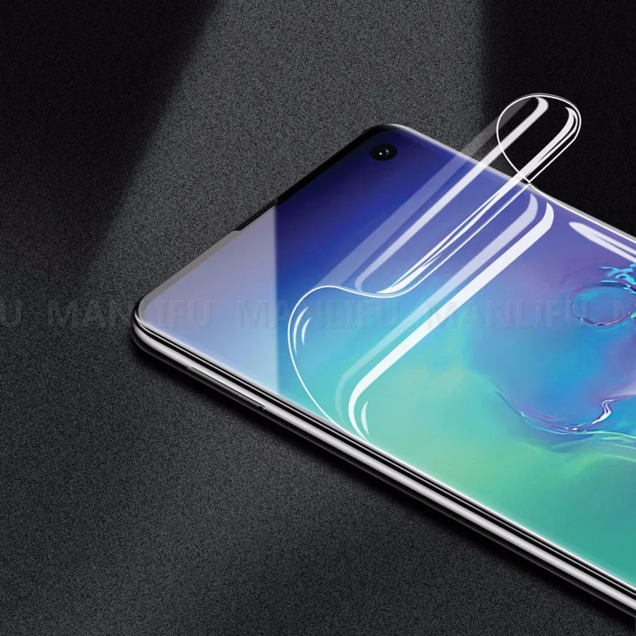 6D мягкая прозрачная пленка из ТПУ для samsung Galaxy S10 A50 A70 A80 A90 S10 Plus Note 8 9 10 Plus M30s силиконовая Гидрогелевая защитная пленка