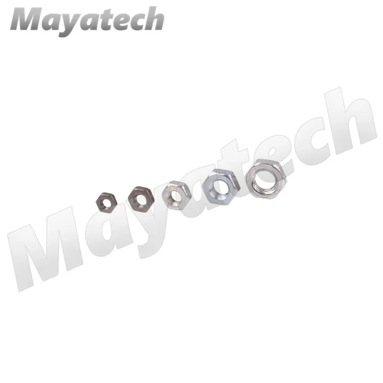 

10PCS M2 M2.5 M3 M4 M5 Hexagon common nut steel Matching screw Stainless Steel Hex Nuts