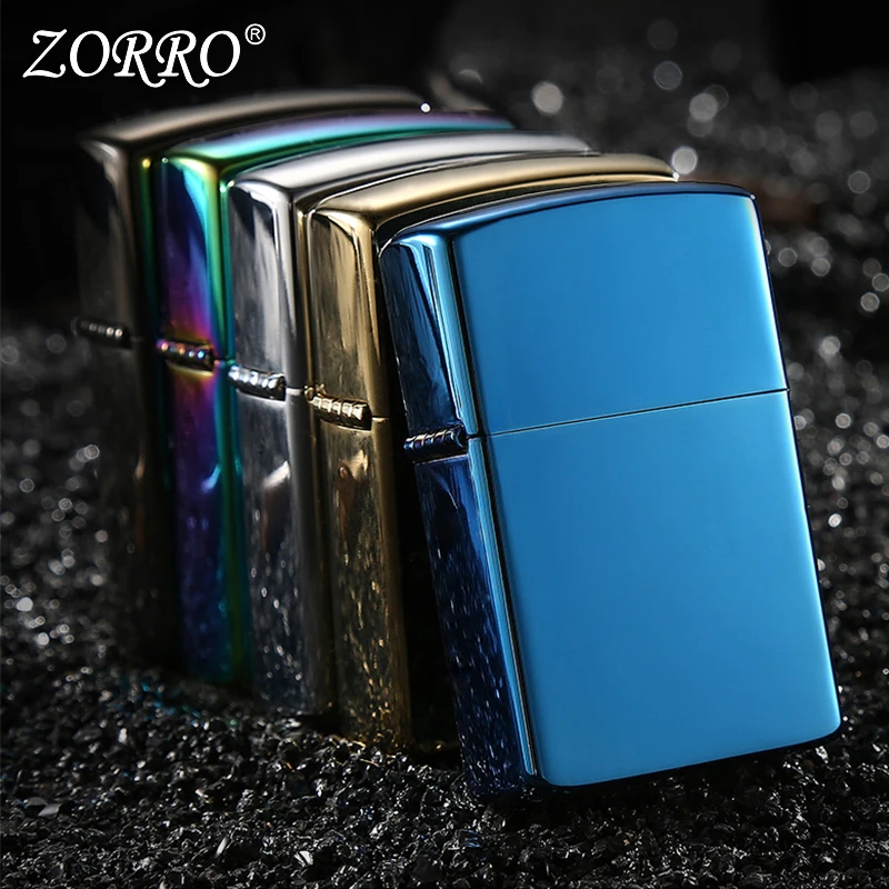 

Zorro Kerosene Lighter Wind-proof Creative Personality Retro-vintage Fire Opportunity Customized Lithographic Lighter