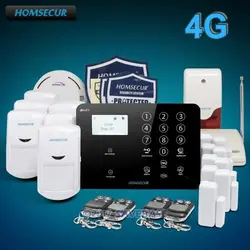 Homsecur беспроводный и Проводная 4G lcd охранная система Pet-Immune/Friendly Alarm с многоязычным меню