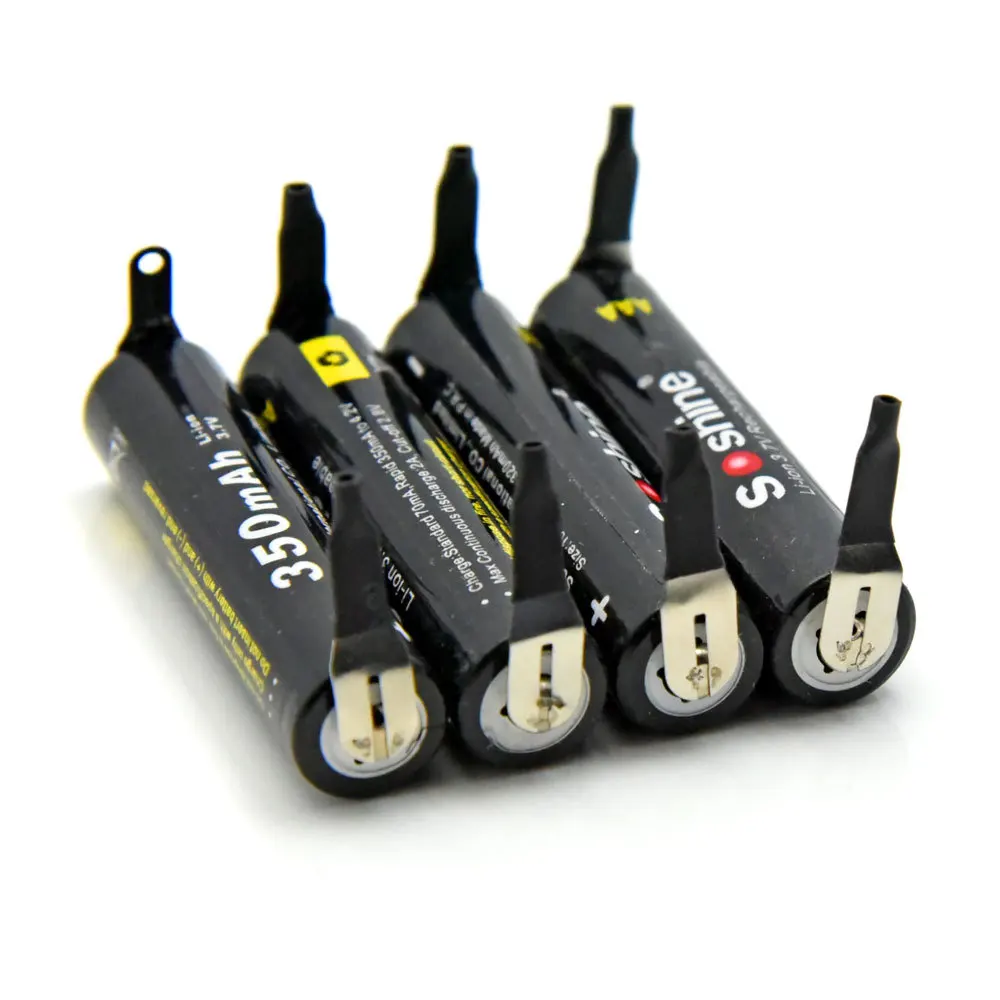 4 pcs Soshine 10440 350mAh 3.7V Lithium Ion rechargeable battery with