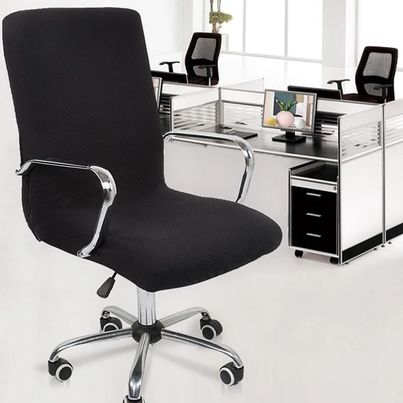 1 шт. современный офисный чехол для кресла спандекс s m l высокая эластичная ткань чехол для стула 6 цветов домашний компьютер черный Чехлы для стула