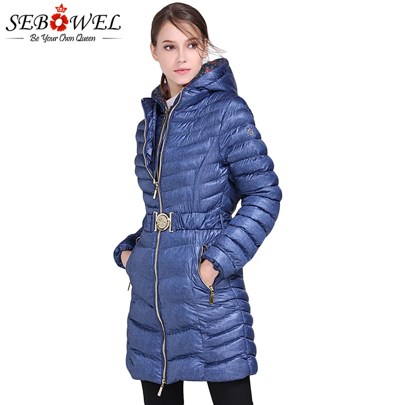 Blue-Hooded-Longline-Winter-Coat-with-Belt-LC85201-4-3 