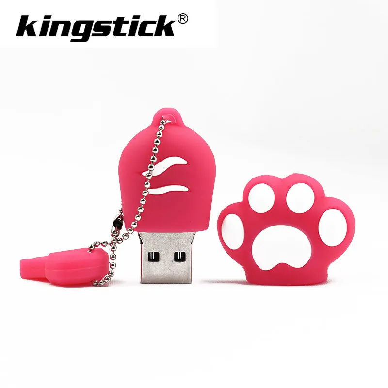 Cute Cat Claw USB Flash Drive 7 colors Pen driv Stick 4GB 8GB 16GB 32GB 64GB Memory Sticks best gift Pen Drive Flash U disk