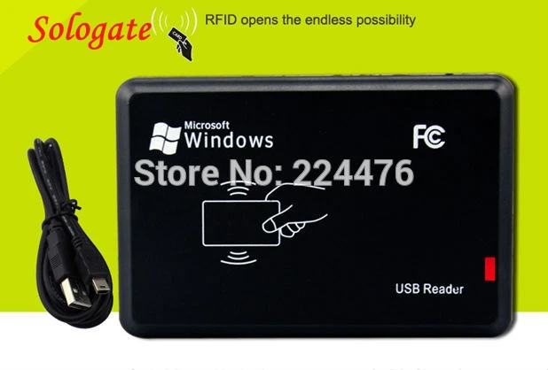 New USB RFID ID Contactless Proximity Smart Card Reader EM4001 EM4100 Windows #54615 new security black usb rfid id reader proximity smart 125khz em4100 card read free shipment