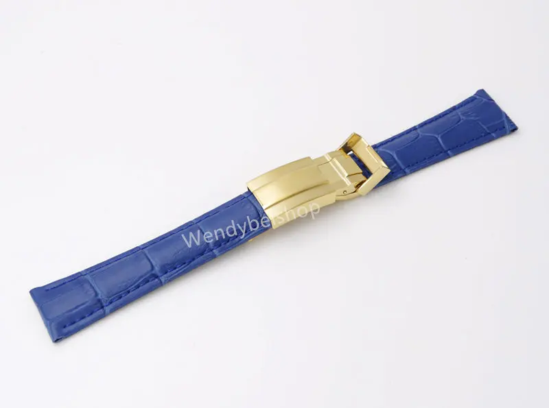 Rolamy 20mm Real Calf Cowhide Leather VINTAGE Luxury Wrist Watch Band Strap Belt with Clasp For DAYTONA SUBMARINER OYSTER GMT