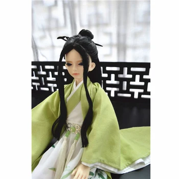 

Bybrana long Straight 1/3 1/4 1/6 BJD Wigs High Temperature Fiber hair for dolls