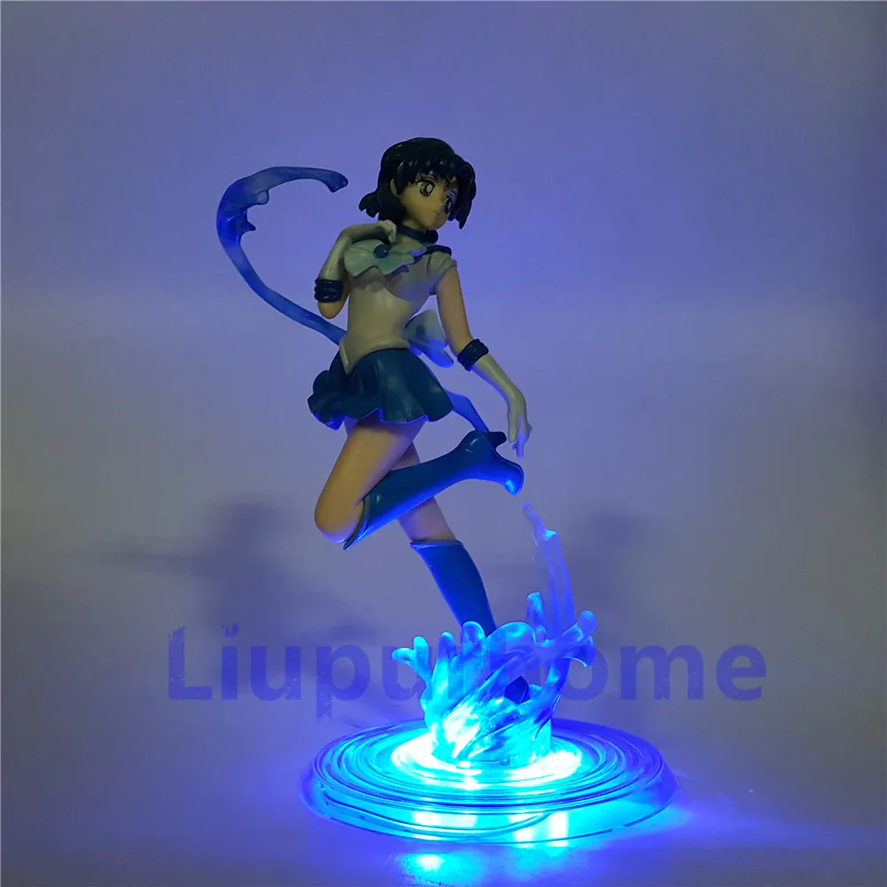 Сейлор Мун lamparas Меркурий фигурка светодиодный свет DIY Набор Figuarts Zero Sailor Mizuno Ami