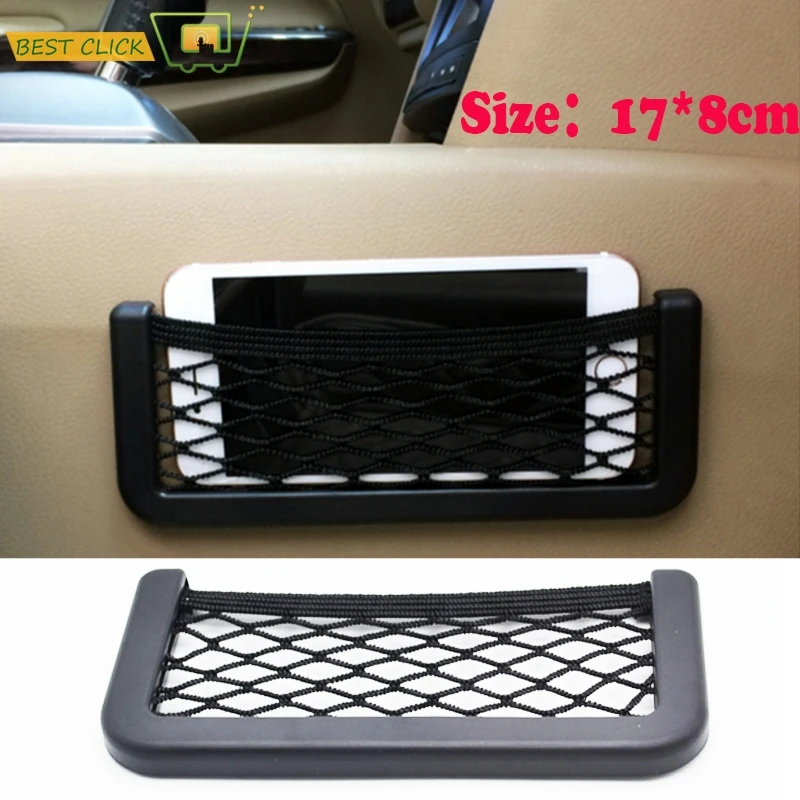 17X8cm Car Storage Net Automotive Pocket Organizer Bag For