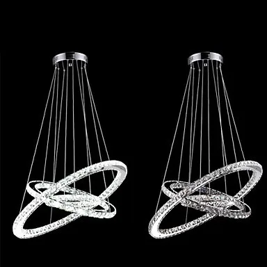 40CM Modern LED Crystal Pendant Light Lamp For Living Dinning Room, Lustre De Cristal Sala Teto E Pendentes Luz