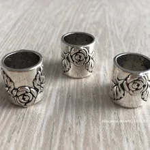 5 шт. античное серебро/античное золото/античная бронза волосы оплетка дреды бусины манжеты зажимы приблизительно 10 мм отверстие