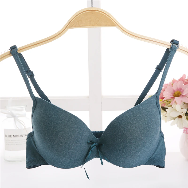 Women Double Push Up Bras Women Sexy Double Push Up Bras One-piece Seamless Bra Women Super Push Up Bra Minimizer Underwire see through bra Bras