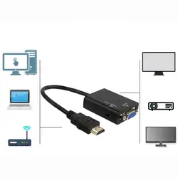 Горячая поп HW2201 HDMI к VGA конвертер адаптер трансввертер для ноутбука кабельный адаптор