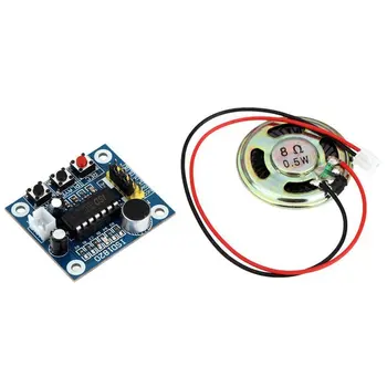 

WeiKedz 5pcs 86064 ISD1820 recording module voice module the voice board telediphone module board with Microphones + Loudspeaker