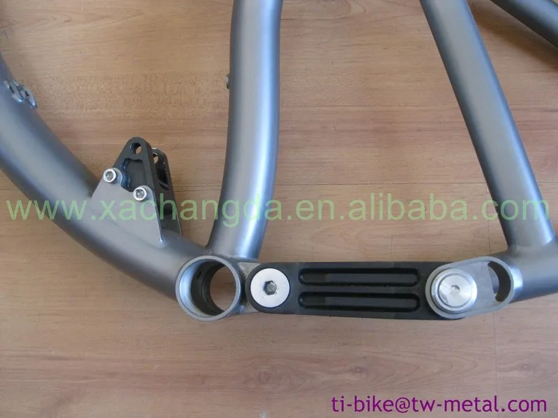 Best Titanium Full Suspension Bike Frame Custom Titanium MTB Suspension Bicycle Frames China Titanium Full Suspension Bike Frames 12