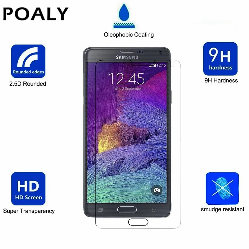 Защитное стекло SM N910F N910G N910C закаленное для Samsung Note 4 IV Note4 защитная пленка GALAXY 4|glass
