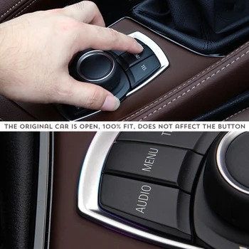 

3D Car Accessories Interior Multimedia Buttons Cover Trim For BMW 1 3 4 5 7 Series X1 X3 X4 X5 X6 E87 F20 F01 F30 F15 2013 2014