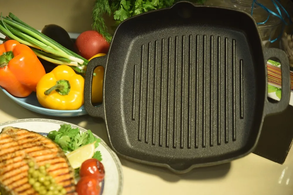 СКОВОРОДА ГРИЛЬ ЧУГУННАЯ VETTA 26*26*4 5 см.|non-stick frying pan|frying pangrill cast iron |