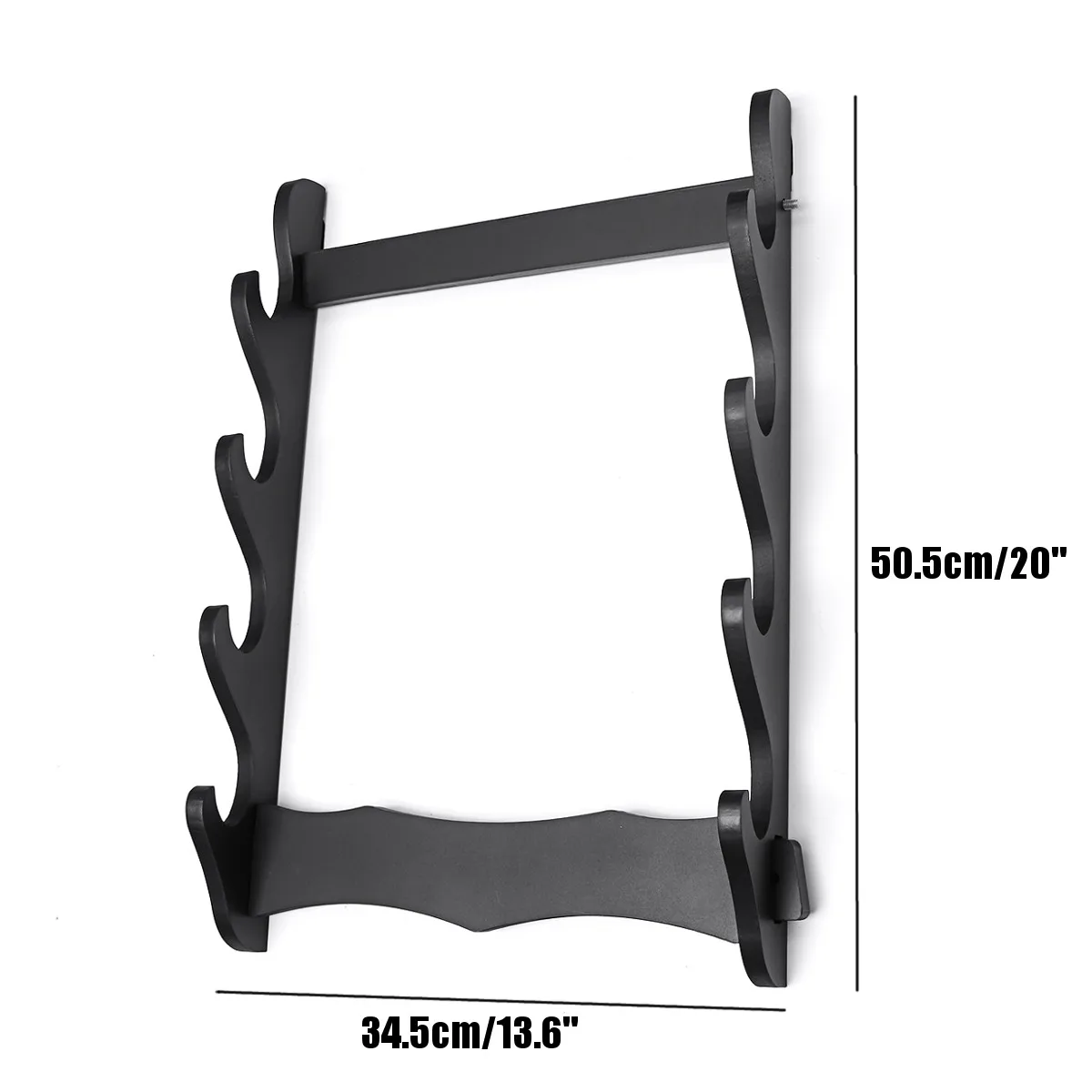  2/4/5/6 Tier Wall Mount Samurai Sword Katana Holder Stand Display Statues Sculptures Holder for Hom