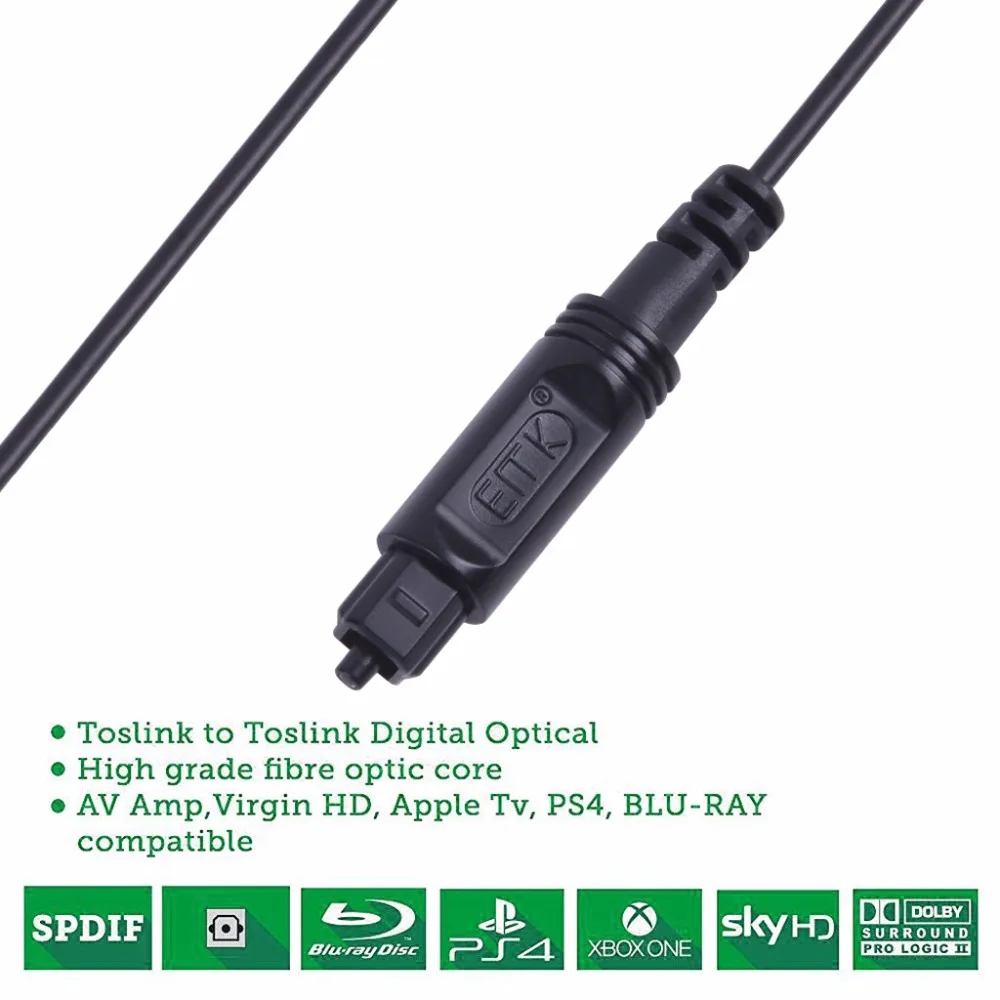 Optical Fiber Audio Cable Toslink Digital SPDIF Cable 1m 2m 3m For Blu-ray CD DVD player Xbox 360 PS3 Mini Disc AV (4)
