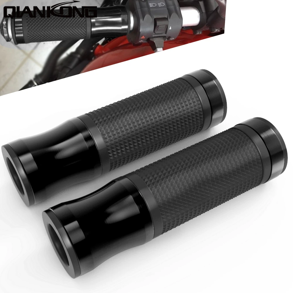 Motorcycle Hand Grips Rubber Handlebar For 7/8 22mm Kawasaki Z1000 Yamaha MT09 Motorcycle Hand Grips Rubber Handlebar For 7/8 22mm Kawasaki Z1000 Yamaha MT09