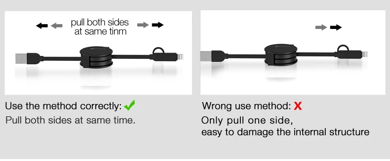 CAFELE USB Выдвижной кабель type-c USB кабель для синхронизации данных и зарядки для samsung S8 huawei p9 p10 для Xiaomi 5X A1 ZUK Z1 Z2