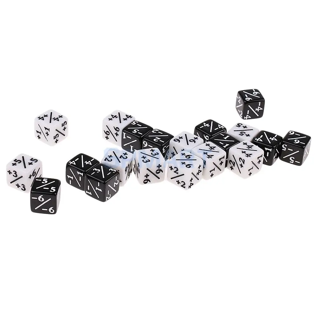 20x Six Sided Fraction Dice for Addition Subtraction Multiplication Division