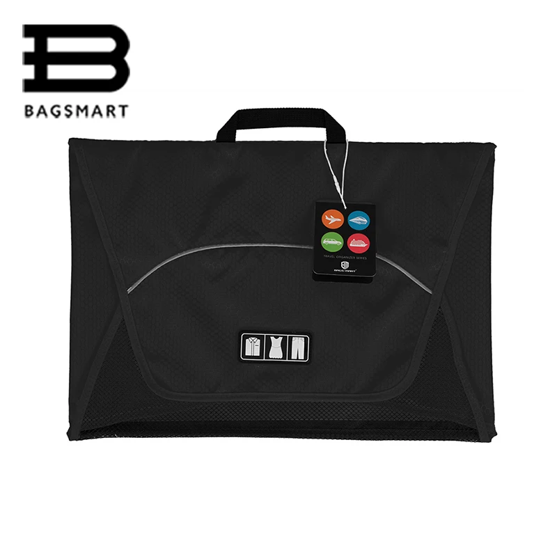 BAGSMART 17 Garment Folder Anti wrinkle 1 5pcs T Shirts Ties Packing Organizer Bags Travel Bag