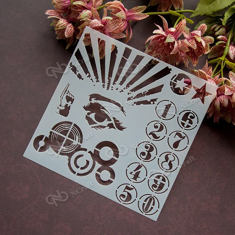 

NCraft Stencil S43 Scapbook Stencil Cake Decorating Tool scrapbooking
