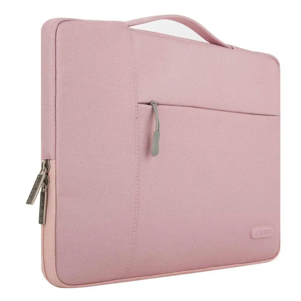 MOSISO 11, 12, 13, 14, 15 дюймов, сумка для ноутбука, водонепроницаемая, для мужчин, женщин, чехол для ноутбука, для, Macbook Pro 13,3, 15,6, компьютер Ba - Цвет: Pink