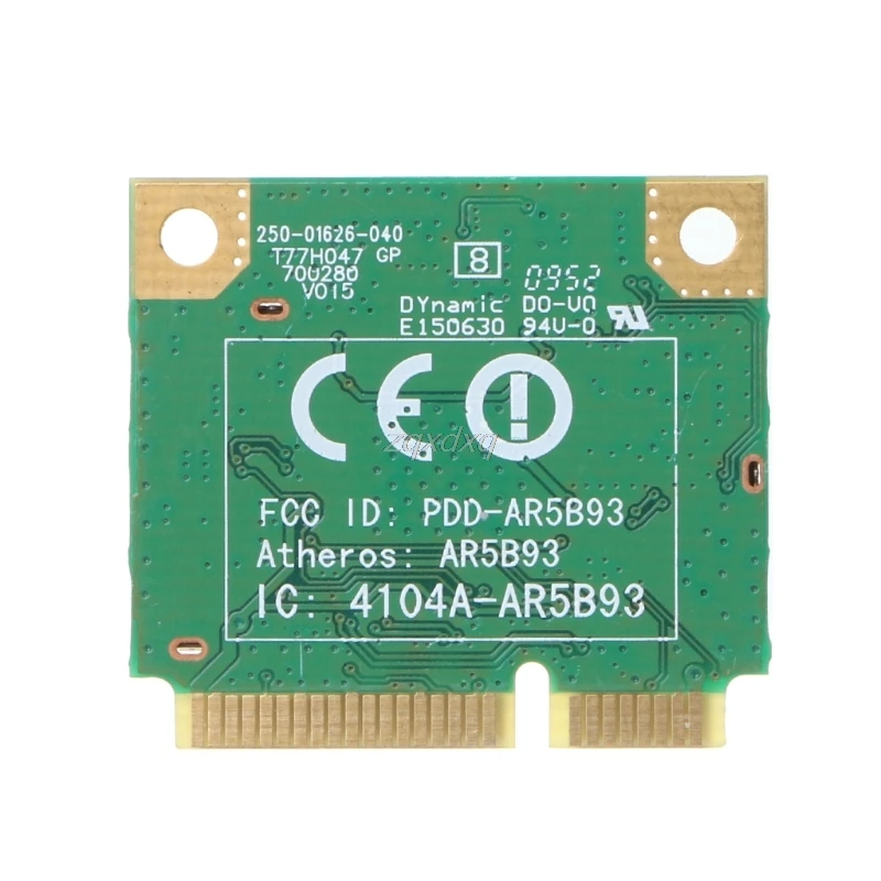 AR5B93 AR9283 Half Height Mini PCI E Wireless Wlan WiFi Card 300Mpbs For Atheros Whosale&Dropship|Сетевые карты| |