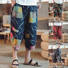 Мужские повседневные винтажные свободные льняные пляжные шорты с принтом быстросохнущие шорты для серфинга летние шорты с эластичной талией 6,25