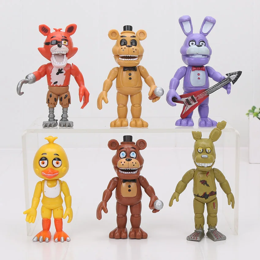6 шт./компл. Five Nights At Freddy's 4 FNAF figure Foxy Gold Freddy Chica Sister Location ПВХ Figure toys model doll|fnaf figure|figure