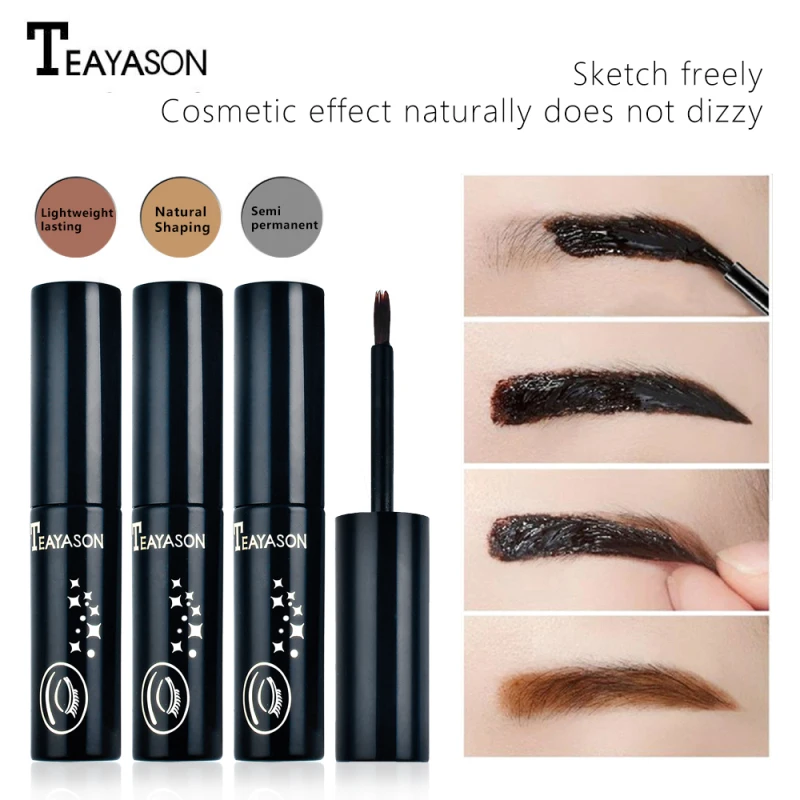 

3 Color Long Lasting Peel Off Eyebrow Tint Gel Enhancer Waterproof Eyebrow Professional Makeup Eyebrow Gel Tattoo Cosmet TSLM2